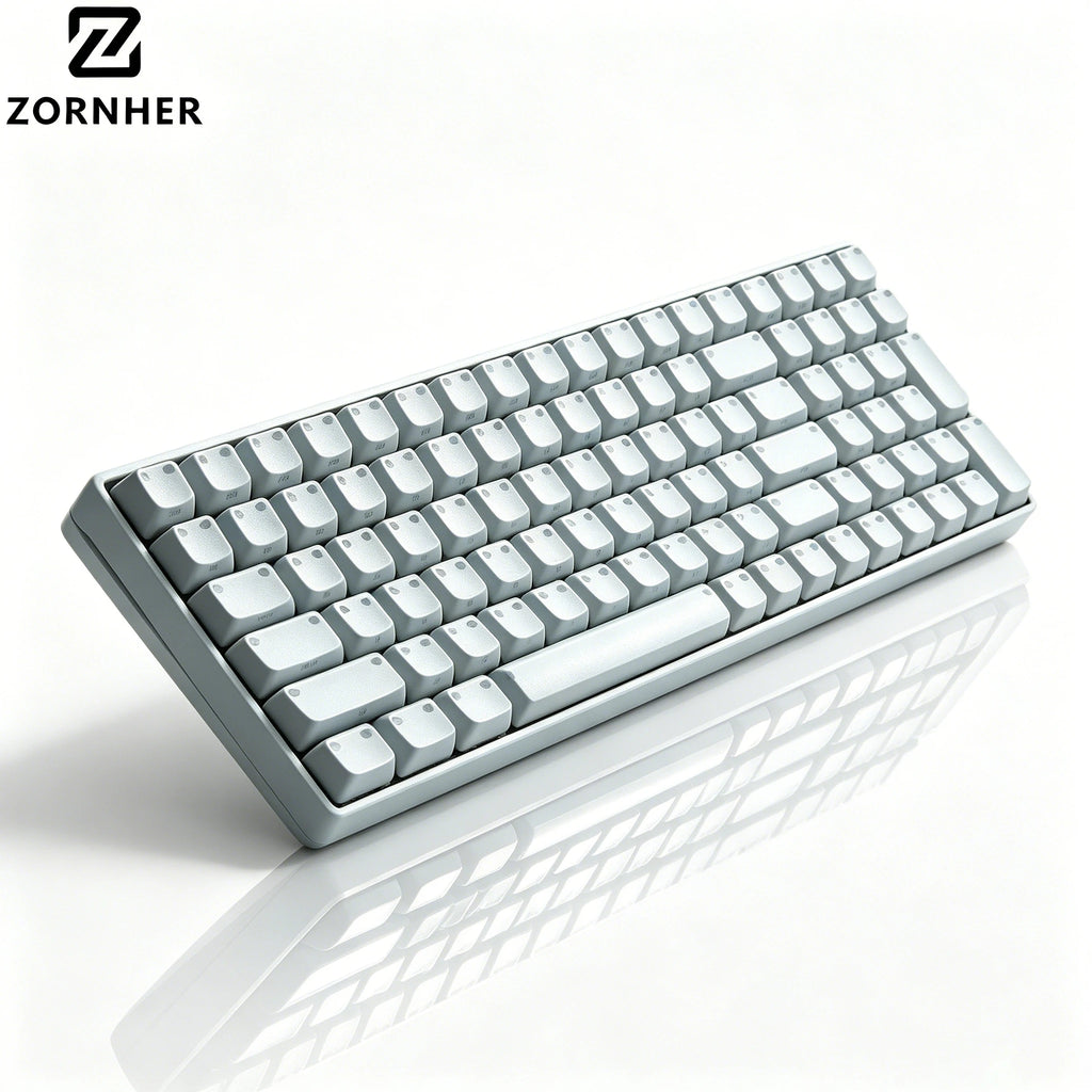 Zornher ZH00 Light Meow Portable Keyboard Wireless Ergonomic Keyboard for PC Full Size Mechanical Keyboard