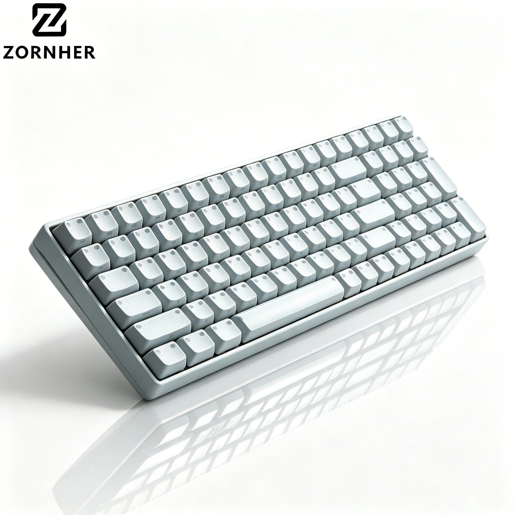 Zornher ZH00 Light Meow Portable Keyboard Wireless Ergonomic Keyboard for PC Full Size Mechanical Keyboard