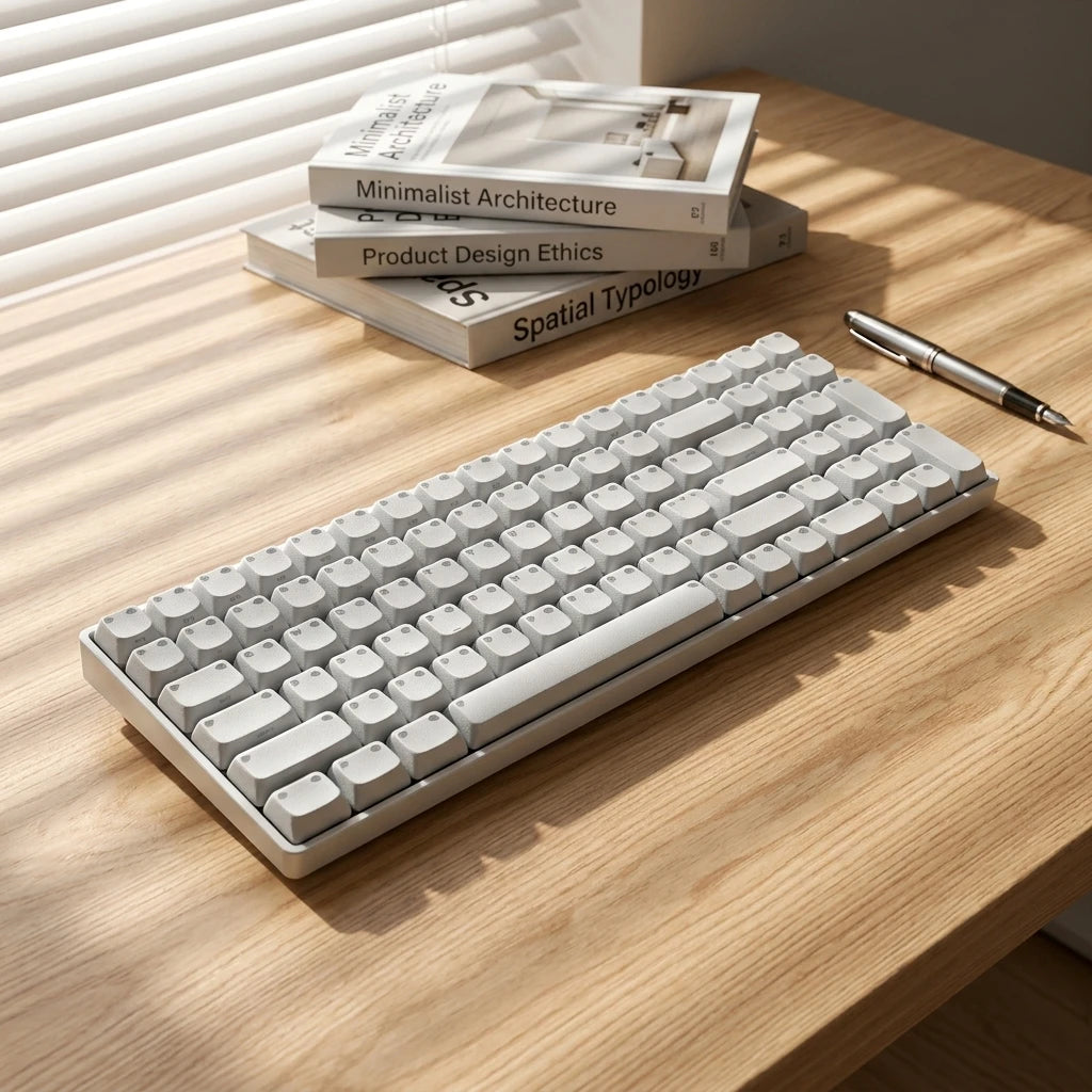 Zornher ZH00 Light Meow Portable Keyboard Wireless Ergonomic Keyboard for PC Full Size Mechanical Keyboard