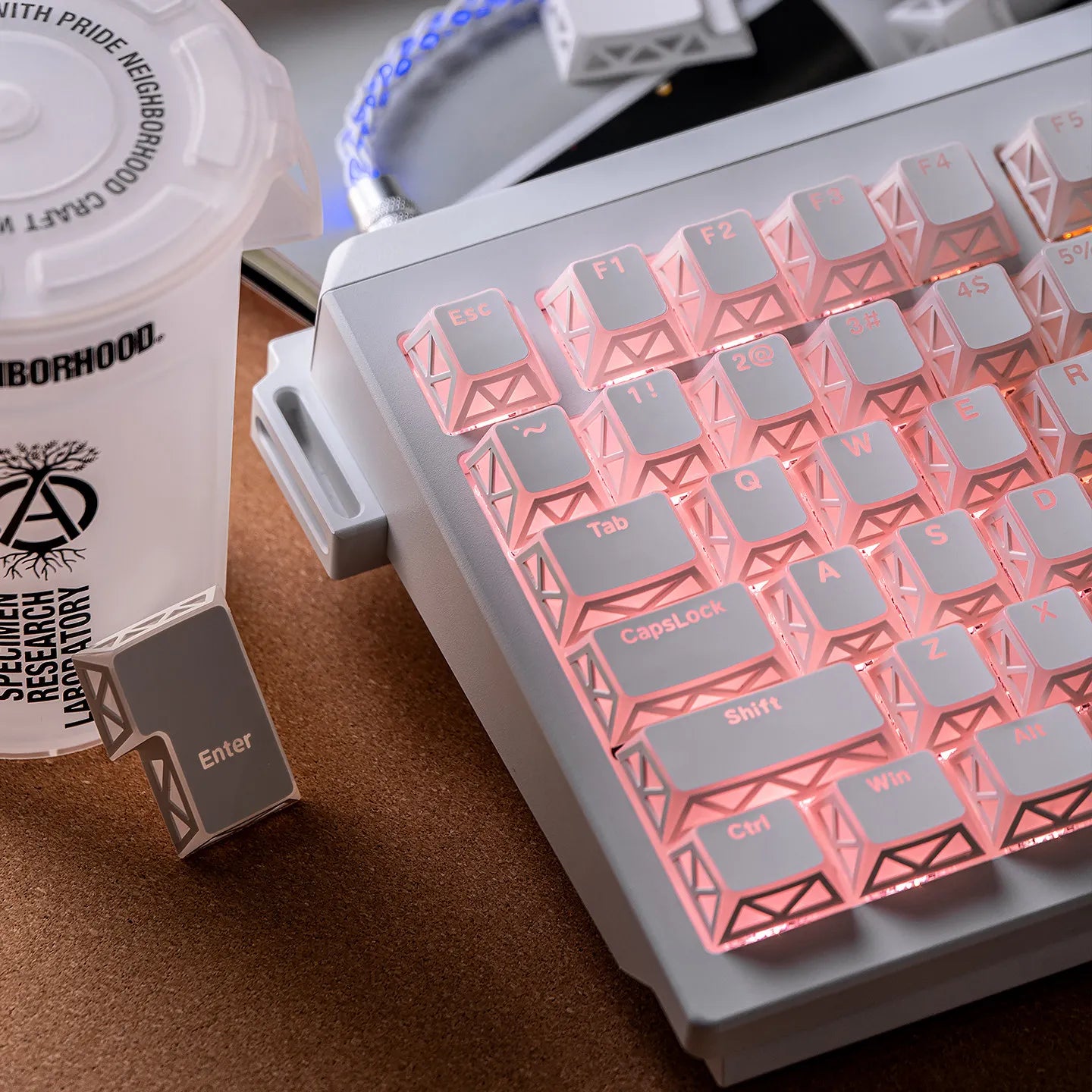 MAIMOOO PBT Keycaps: Transparent Custom Cherry Caps for Keyboard