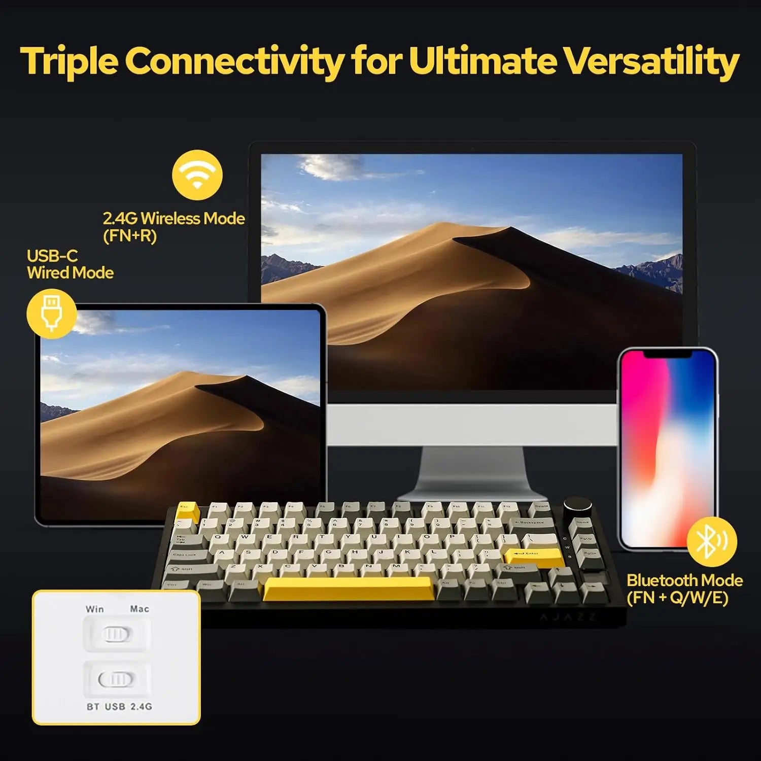 AJAZZ AK820 Pro Wireless Keyboard: Best Budget RGB Gaming Gear