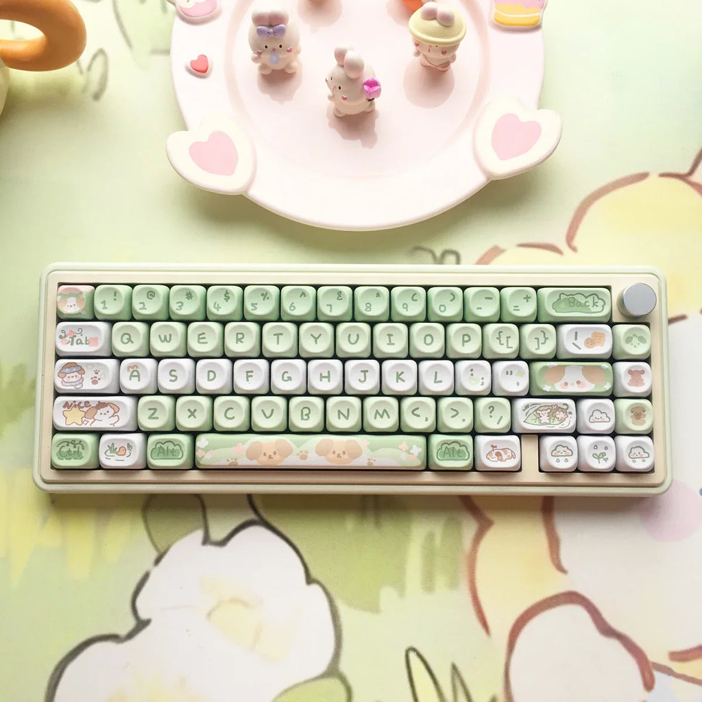 Cute Puppy Cat Keycaps: Best DIY Gift for Mechanical Keyboard