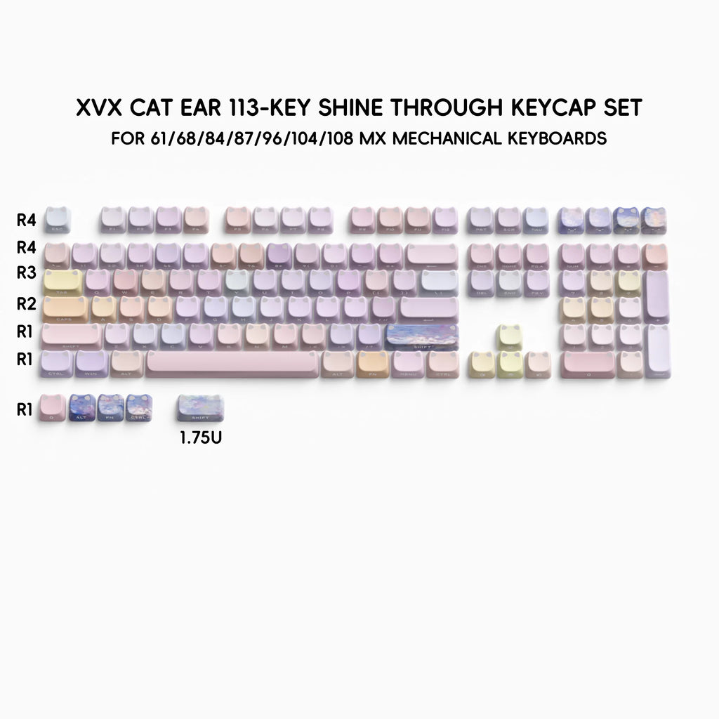 XVX Lumicat Keycaps: Best Custom Side Printed Gaming Keycaps