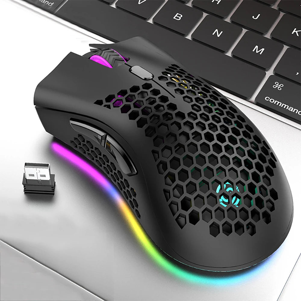 BM600 Gaming Mouse: 2.4G Wireless Ergonomic Rechargeable Cap