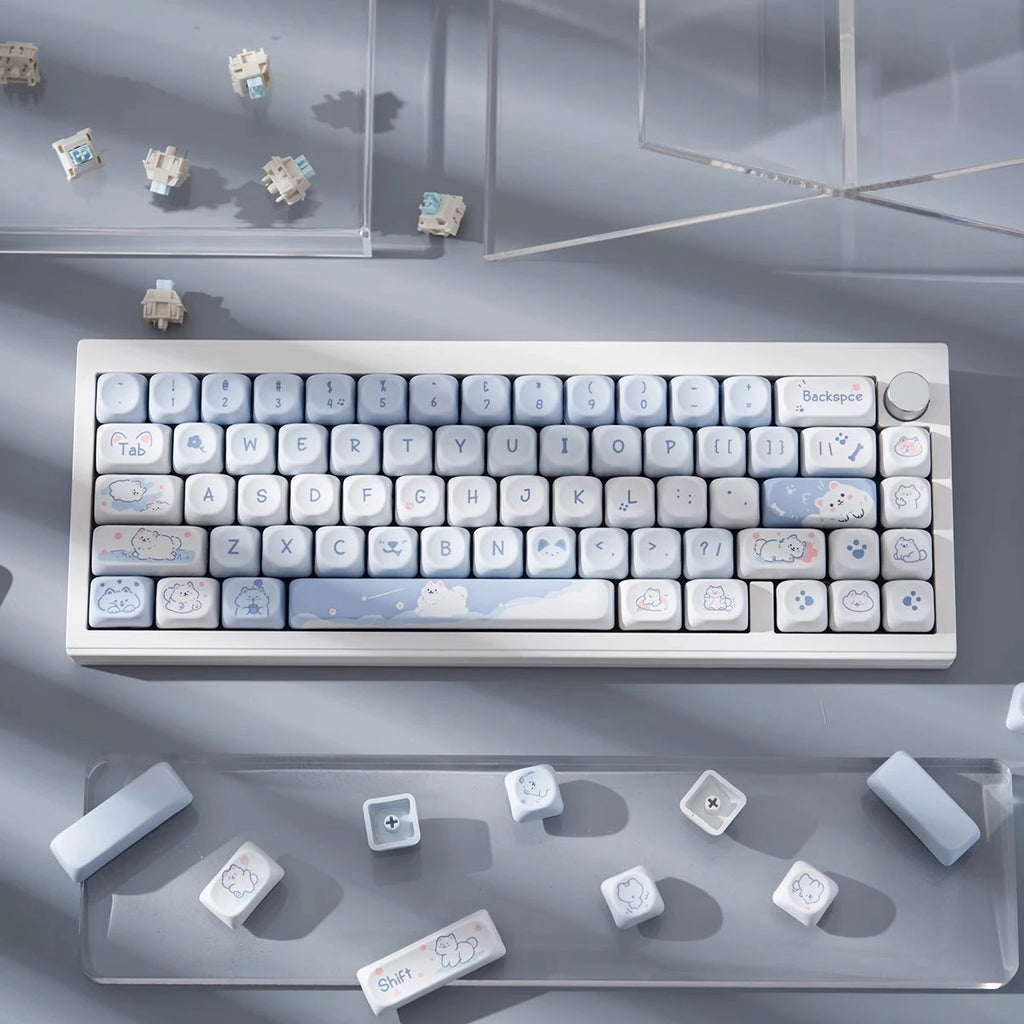 Cute Puppy Cat Keycaps: Best DIY Gift for Mechanical Keyboard