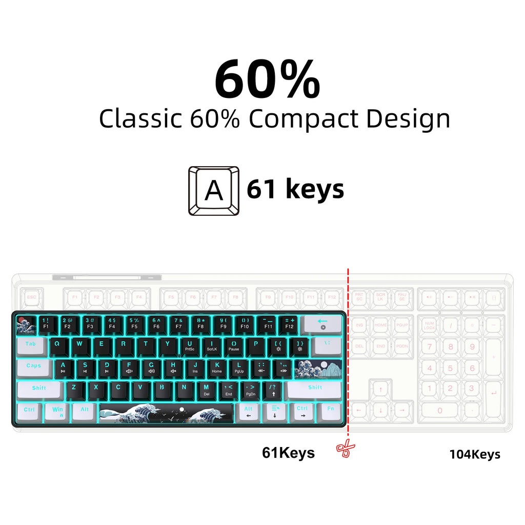 Mechanical Keyboard: Compact RGB Gaming Gear