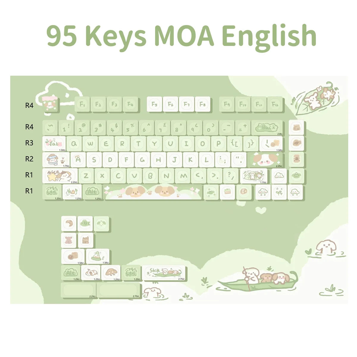 Cute Puppy Cat Keycaps: Best DIY Gift for Mechanical Keyboard