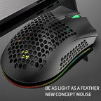 BM600 Gaming Mouse: 2.4G Wireless Ergonomic Rechargeable Cap