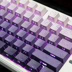 Custom PBT Keycaps: 2026 Line Gradient Side Shine for Keyboard