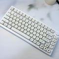 Milky White Cat PBT Keycaps: Ultimate MOA Custom Upgrade
