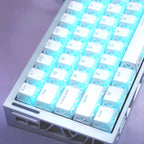 MAIMOOO PBT Keycaps: Transparent Custom Cherry Caps for Keyboard
