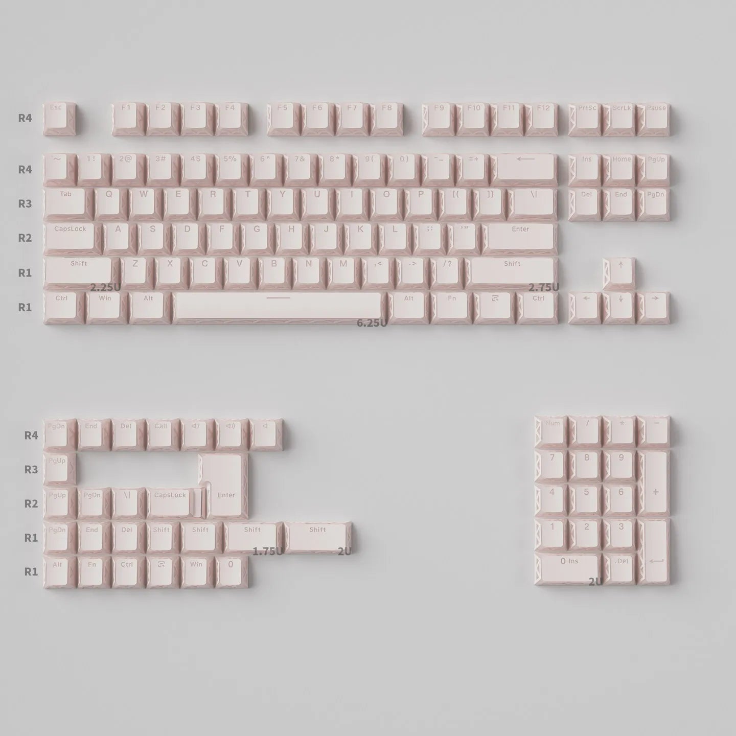 MAIMOOO PBT Keycaps: Transparent Custom Cherry Caps for Keyboard