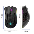 BM600 Gaming Mouse: 2.4G Wireless Ergonomic Rechargeable Cap