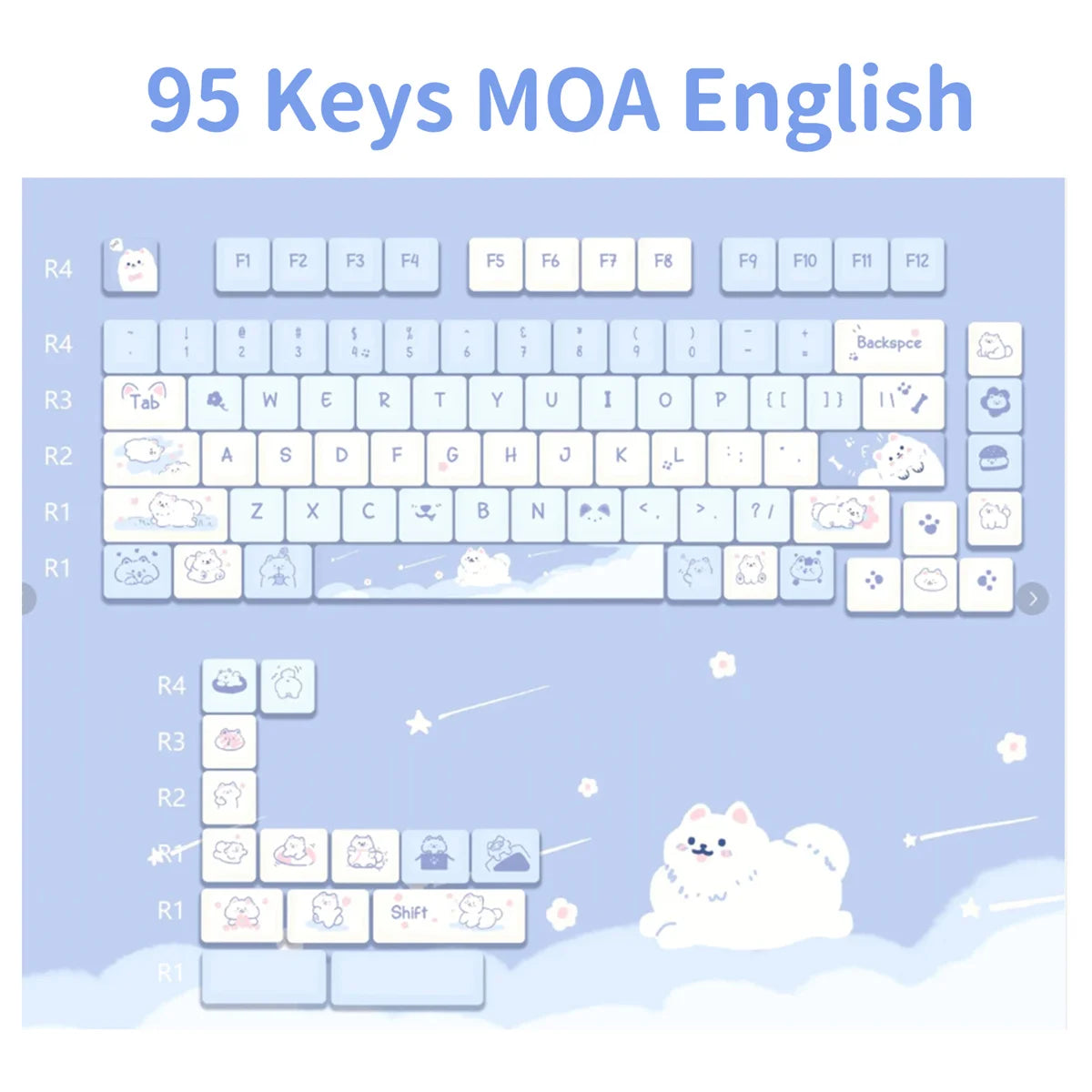 Cute Puppy Cat Keycaps: Best DIY Gift for Mechanical Keyboard