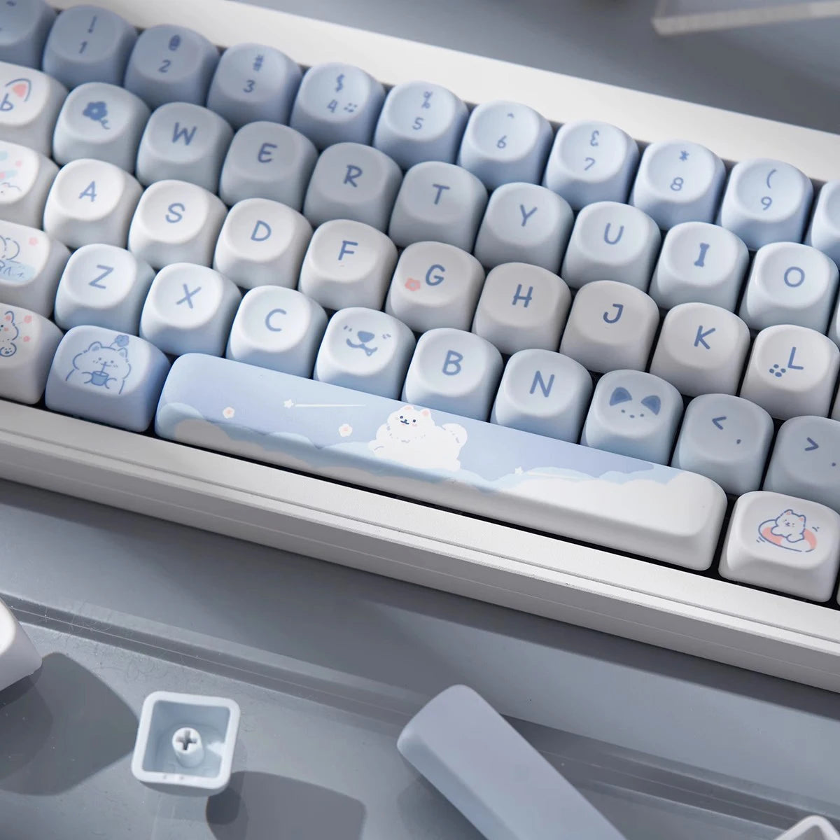 Cute Puppy Cat Keycaps: Best DIY Gift for Mechanical Keyboard