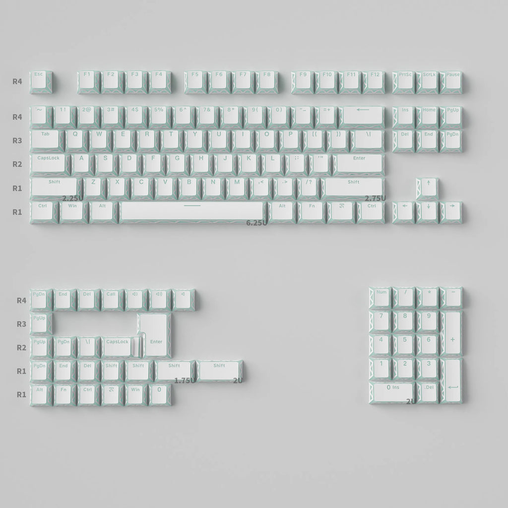 MAIMOOO PBT Keycaps: Transparent Custom Cherry Caps for Keyboard