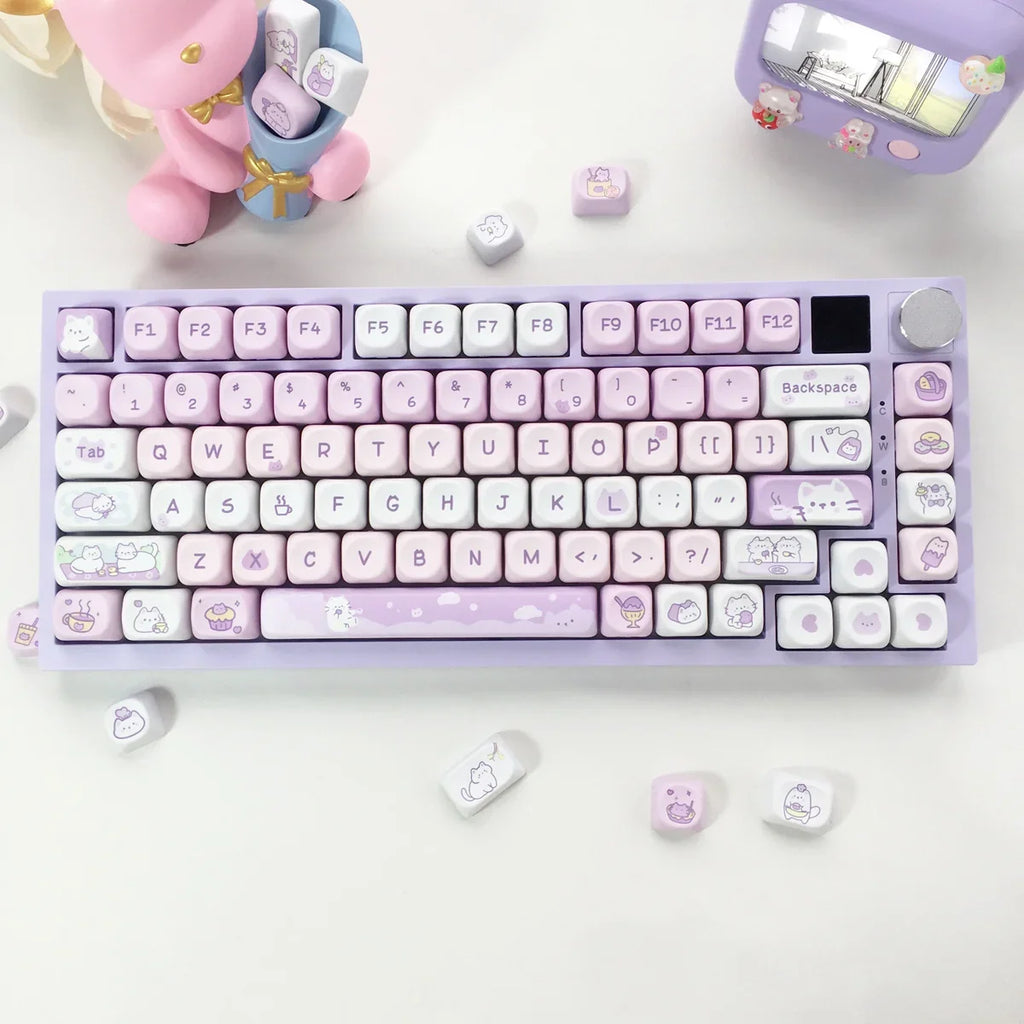 Cute Puppy Cat Keycaps: Best DIY Gift for Mechanical Keyboard